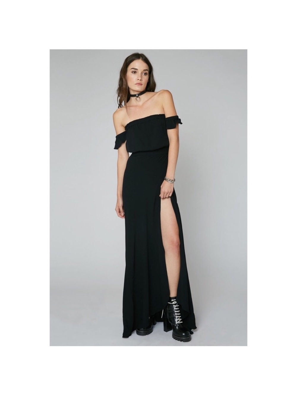 Flynn Skye Bella Maxi Dress Black Sz S
